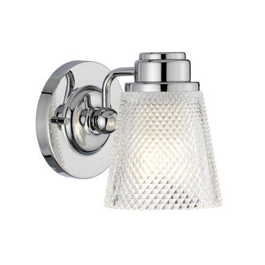 Lucas McKearn Hudson 1 Light Bath Light in Polished Chrome