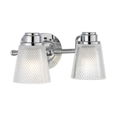 Lucas McKearn Hudson 2 Light Bath Light in Polished Chrome