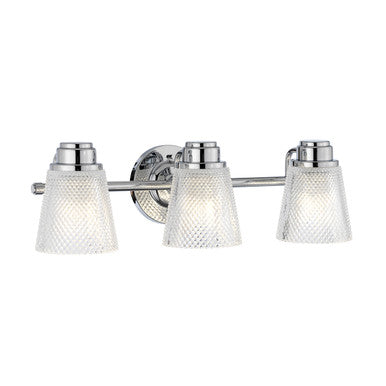 Lucas McKearn Hudson 3 Light Bath Light in Polished Chrome