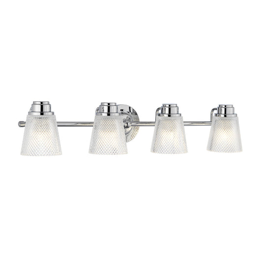 Lucas McKearn Hudson 4 Light Bath Light in Polished Chrome