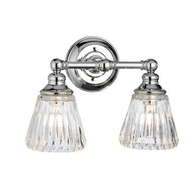 Lucas McKearn Keynes 2 Light Bath Light in Polished Chrome