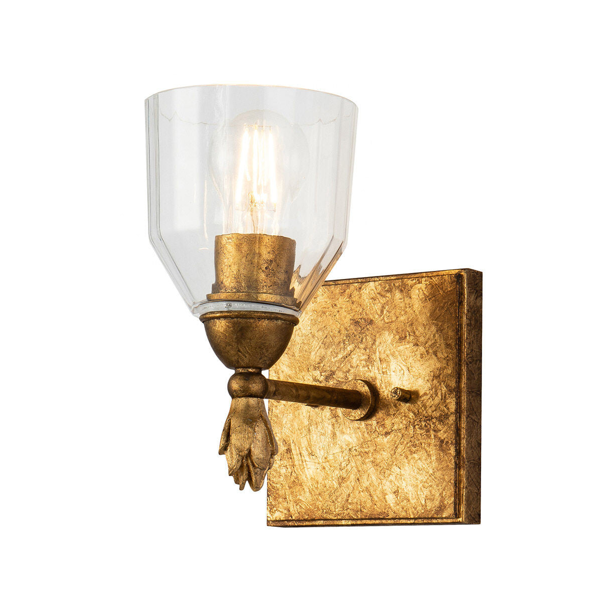 Lucas McKearn Felice 1 Light Wall Sconce In Gold