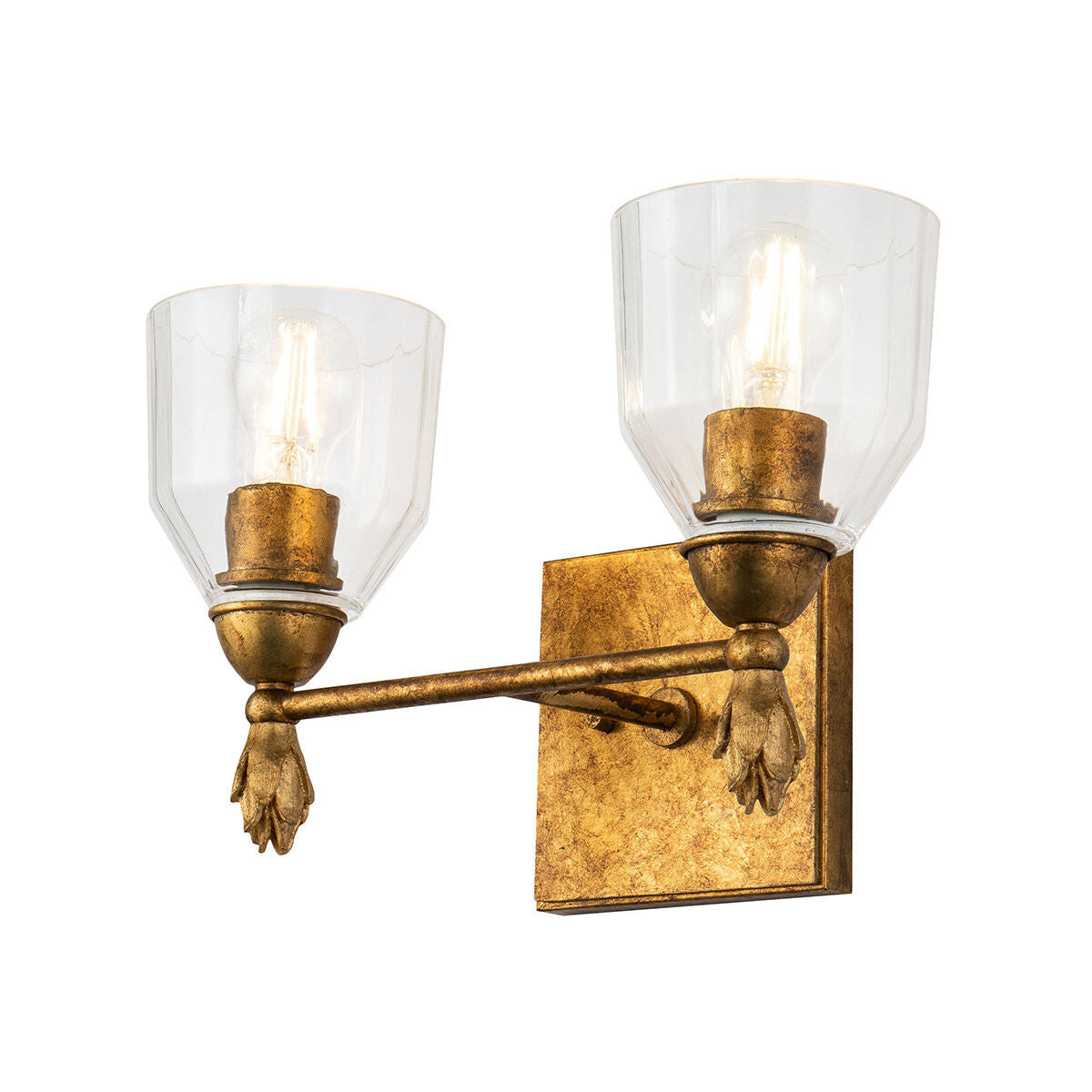 Lucas McKearn Felice 2 Light Vanity Light In Gold