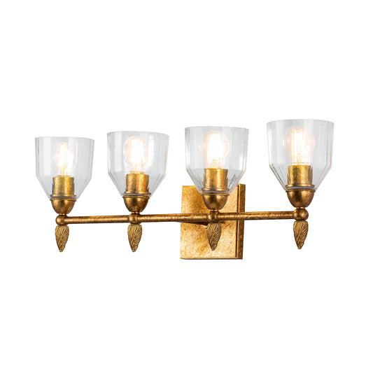 Lucas McKearn Felice 4 Light Bath Bar in Gold