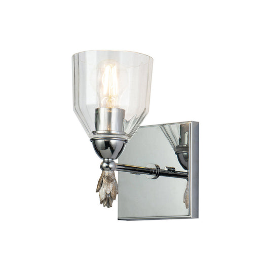 Lucas McKearn Felice 1 Light Wall Sconce In Chrome