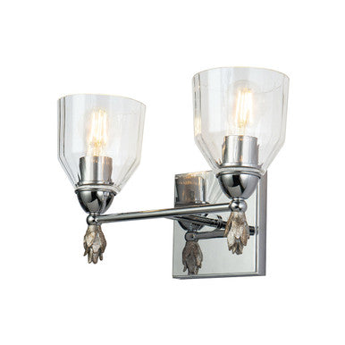 Lucas McKearn Felice 2 Light Vanity Light In Silver