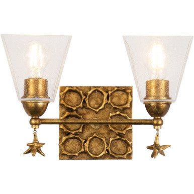 Lucas McKearn Star 2 Light Bath Vanity In Gold