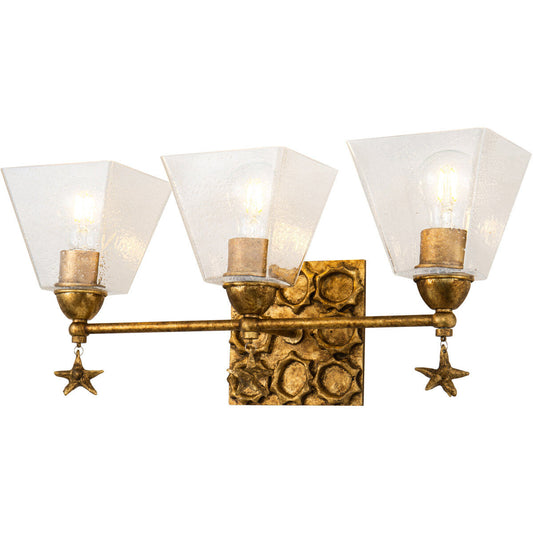 Lucas McKearn Star 3 Light Bath Vanity In Gold