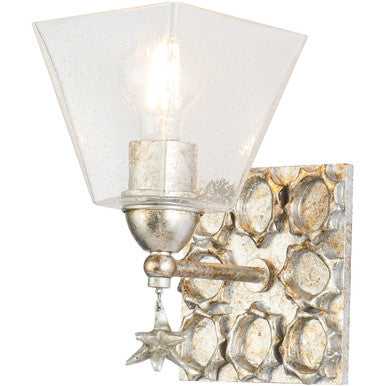 Lucas McKearn Star 1-Light Wall Sconce In Silver