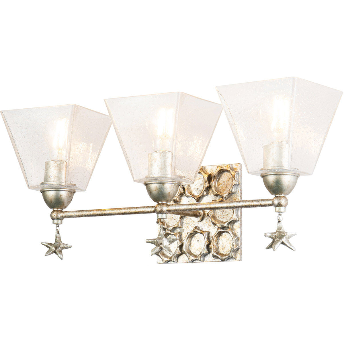 Lucas McKearn Star 3 Light Bath Vanity In Silver