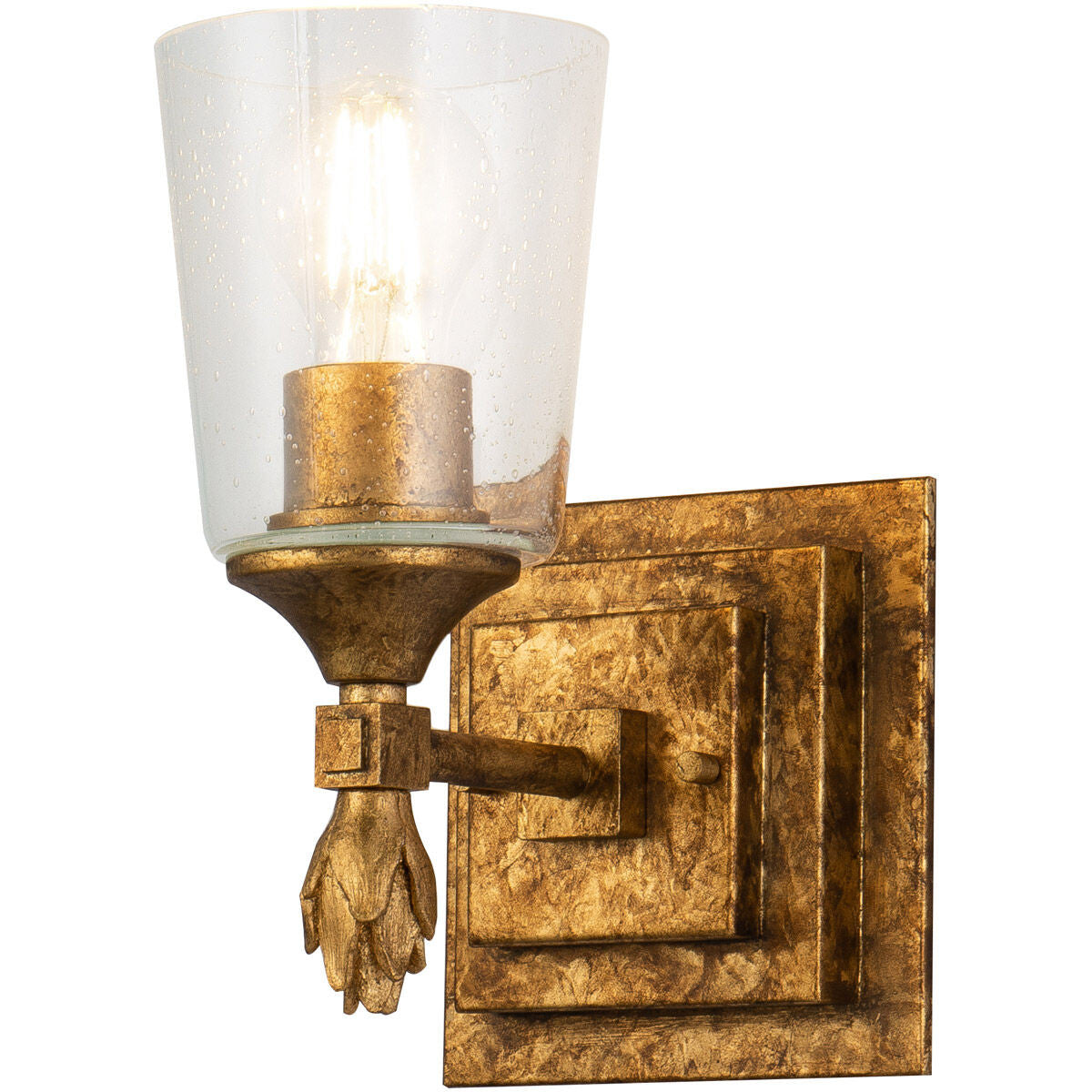 Lucas McKearn Vetiver 1 Light Wall Sconce Gold