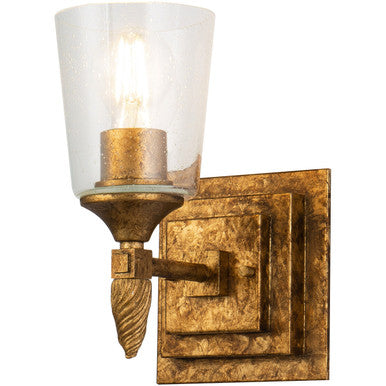 Lucas McKearn Vetiver 1 Light Wall Sconce Gold