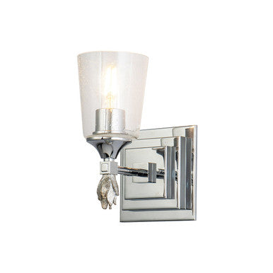 Lucas McKearn Vetiver 1 Light Wall Sconce In Chrome