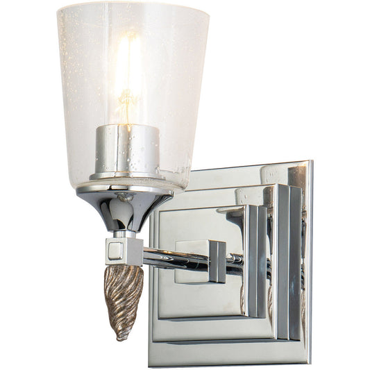 Lucas McKearn Vetiver 1 Light Wall Sconce In Silver