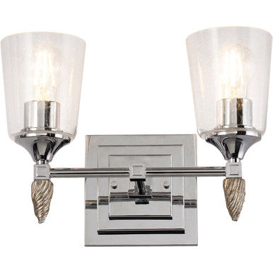 Lucas McKearn Vetiver 2 Light Chrome Vanity Light