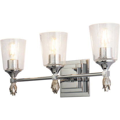 Lucas McKearn Vetiver 3 Light Vanity In Chrome