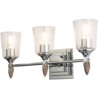 Lucas McKearn Vetiver Light Vanity In Silver With Gold Accents