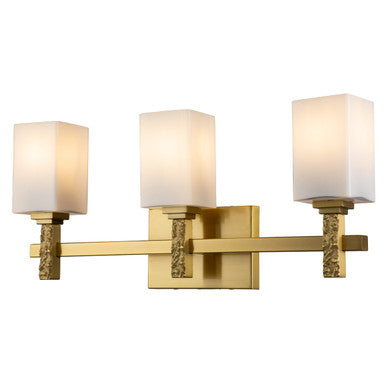 Lucas McKearn Jack 3 Light Bath Bar in Aged Brass