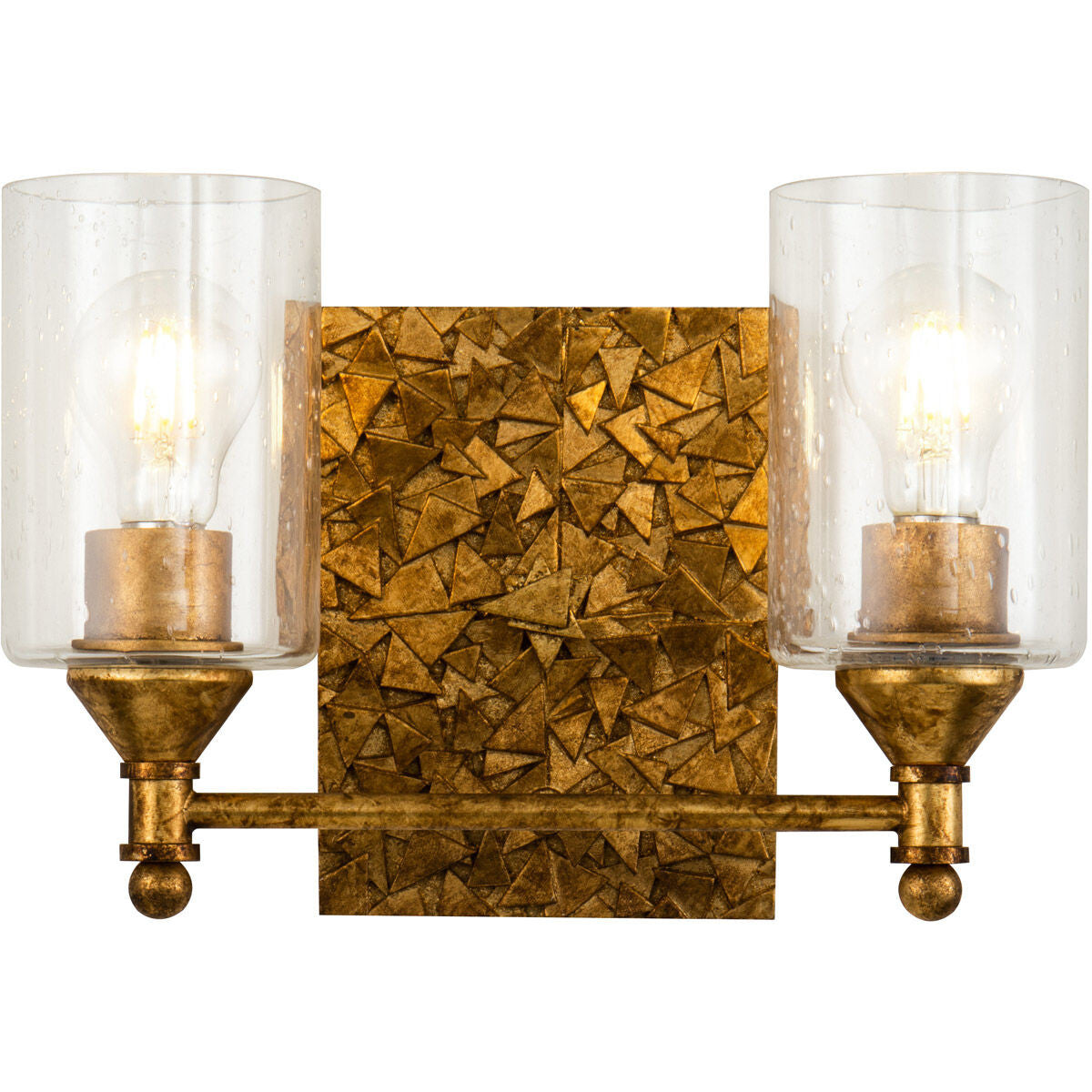 Lucas McKearn Mosaic 2-Light Vanity Light In Gold