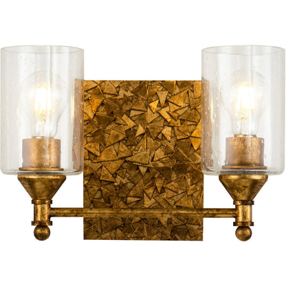 Lucas McKearn Mosaic 2-Light Vanity Light In Gold