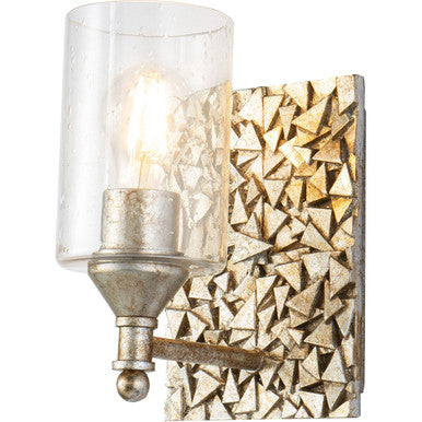 Lucas McKearn Mosaic 1-Light Wall Sconce In Antique Silver