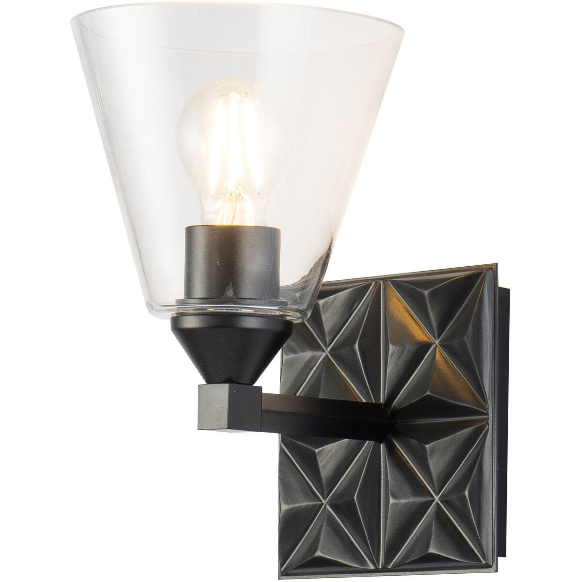 Lucas McKearn Alpha 1 Light Wall Sconce With Glass