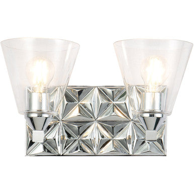 Lucas McKearn Alpha 2 Light Vanity Light With Glass