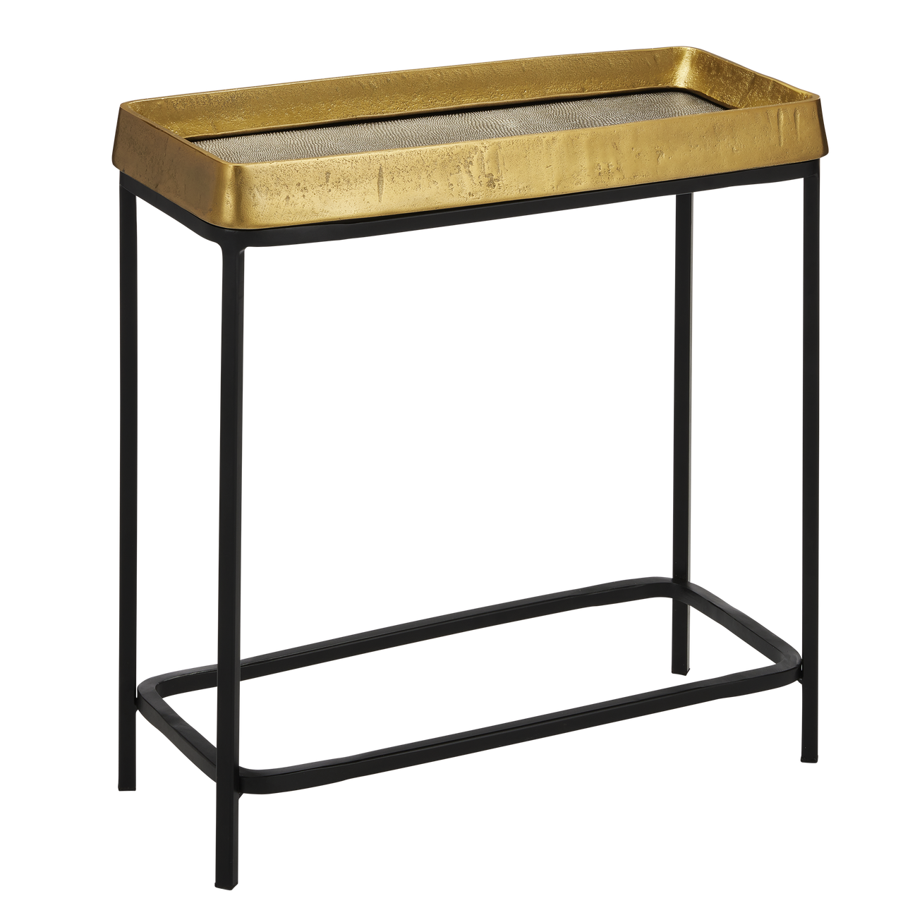 Currey & Co. 24" Tanay Brass Side Table 4000-0148