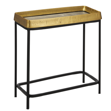 Currey & Co. Tanay Brass Side Table 4000-0148