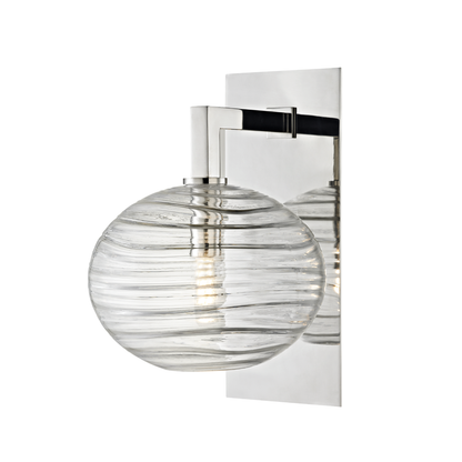 Hudson Valley Lighting Breton Wall Sconce in Polished Nickel 2400-PN