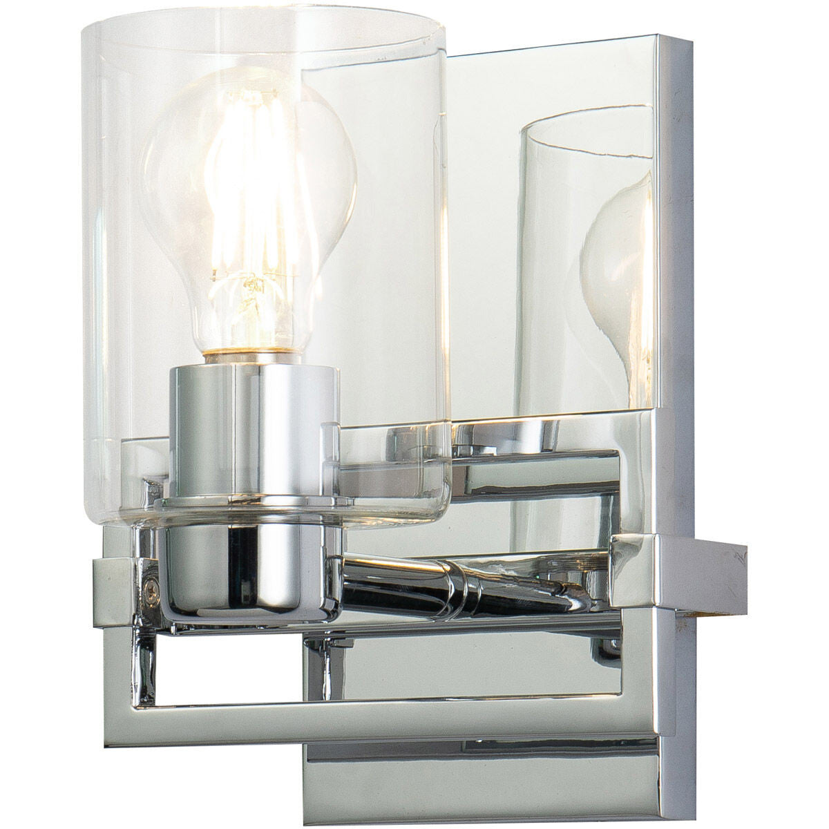 Lucas McKearn Estes 1 Light Wall Sconce In Polished Chrome