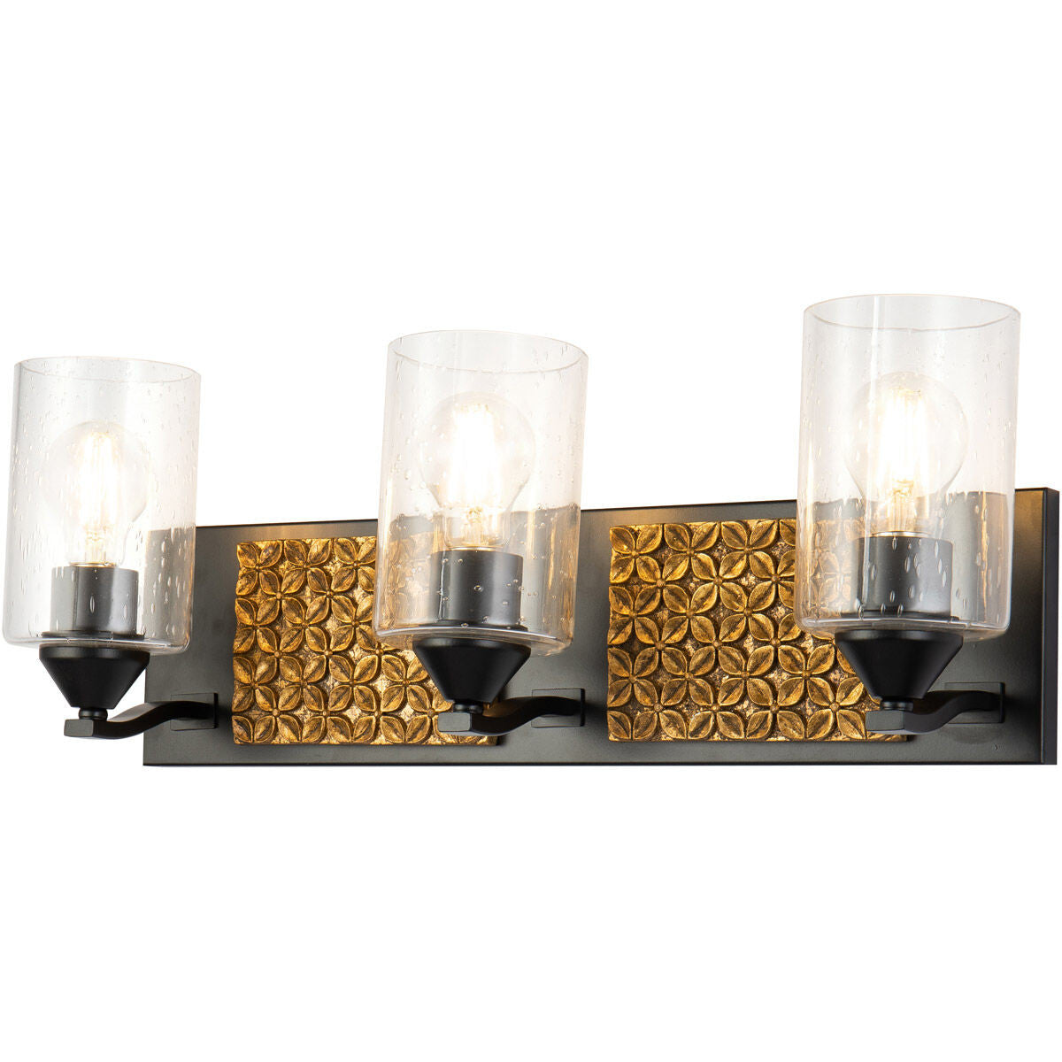 Lucas McKearn Arcadia 3 Light Bath Bar In Black