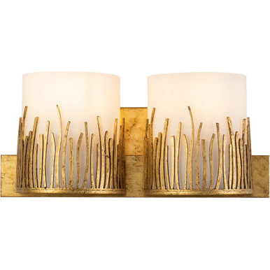 Lucas McKearn Sawgrass 2 Light Vanity In Distressed Gold