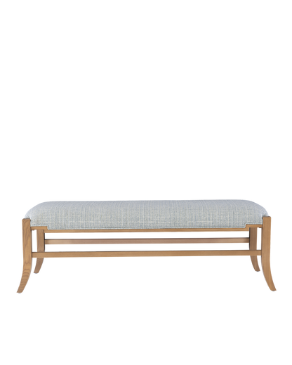 Currey & Co. Melanie Blonde Bench, Greenlight Powder 7000-1002