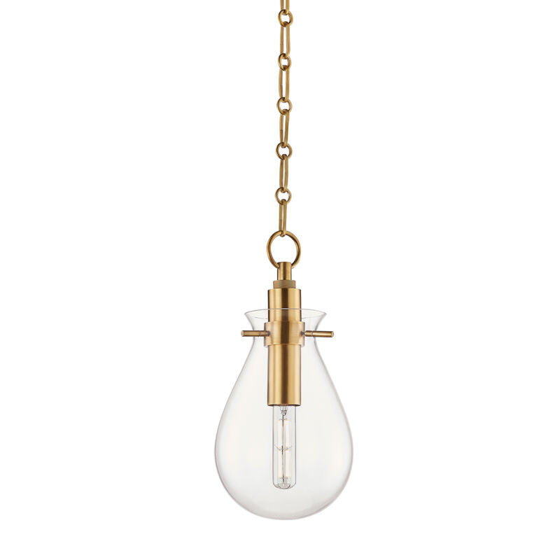 Hudson Valley Lighting Ivy Pendant in Aged Brass BKO101-AGB