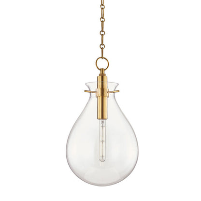 Hudson Valley Lighting Ivy Pendant in Aged Brass BKO102-AGB