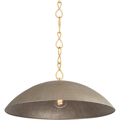 Hudson Valley Lighting Eve Pendant in Vintage Gold Leaf/ Textured Warm Silver Leaf BKO1400-VGL/TWL