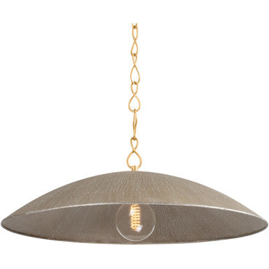 Hudson Valley Lighting Eve Pendant in Vintage Gold Leaf/ Textured Warm Silver Leaf BKO1401-VGL/TWL