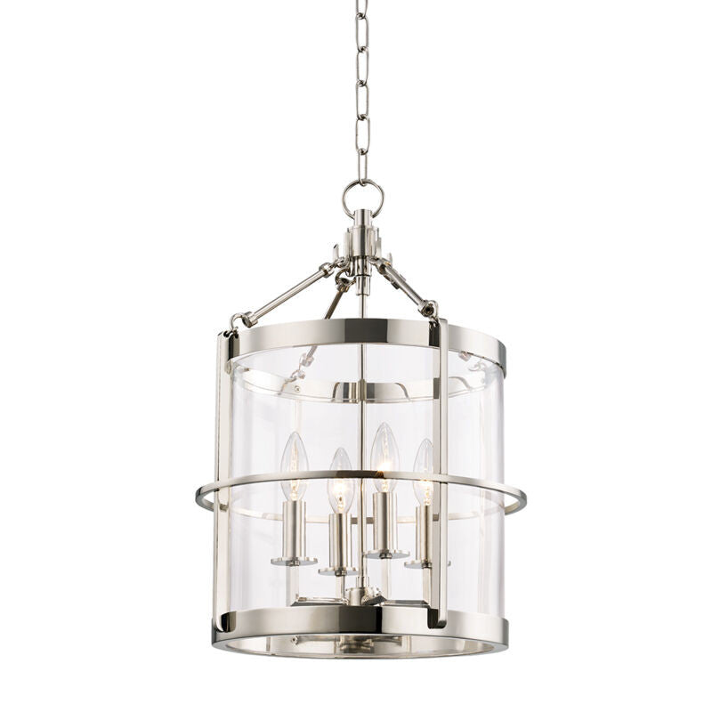 Hudson Valley Lighting Ren Lantern in Polished Nickel BKO200-PN