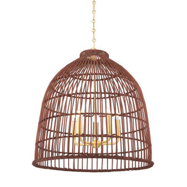 Hudson Valley Lighting Jordan Pendant in Aged Brass BKO702-AGB