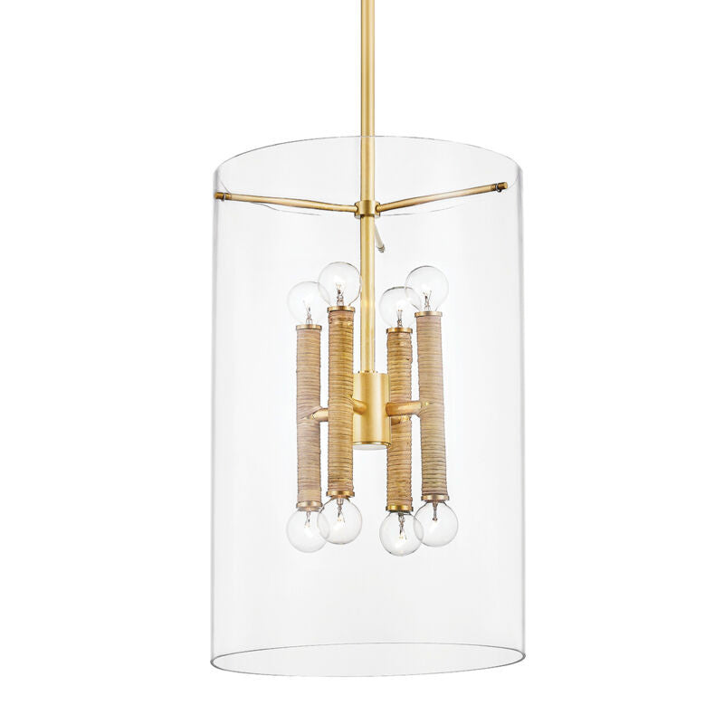 Hudson Valley Lighting Barlow Lantern in Aged Brass BKO801-AGB