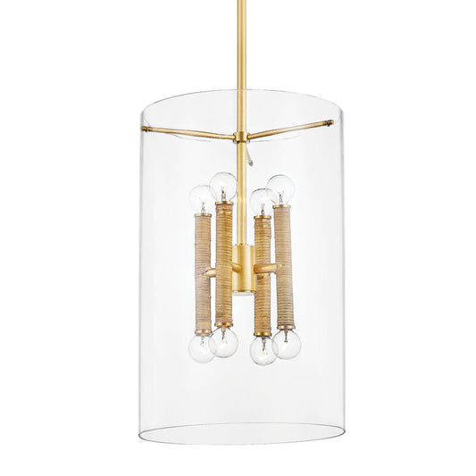 Hudson Valley Lighting Barlow Lantern in Aged Brass BKO801-AGB