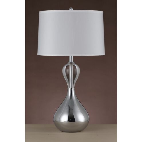 CAL Lighting 150W 3 Way Ozark Crystal/Metal Table Lamp Chrome BO-2073TB