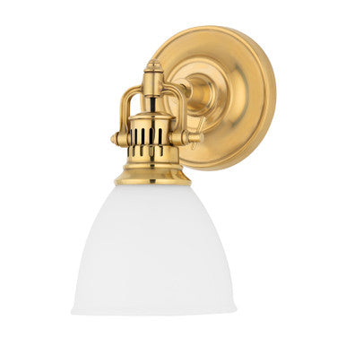 Hudson Valley Lighting Pelham Wall Sconce in Aged Brass 2201-AGB