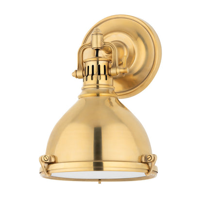 Hudson Valley Lighting Pelham Wall Sconce in Aged Brass 2209-AGB