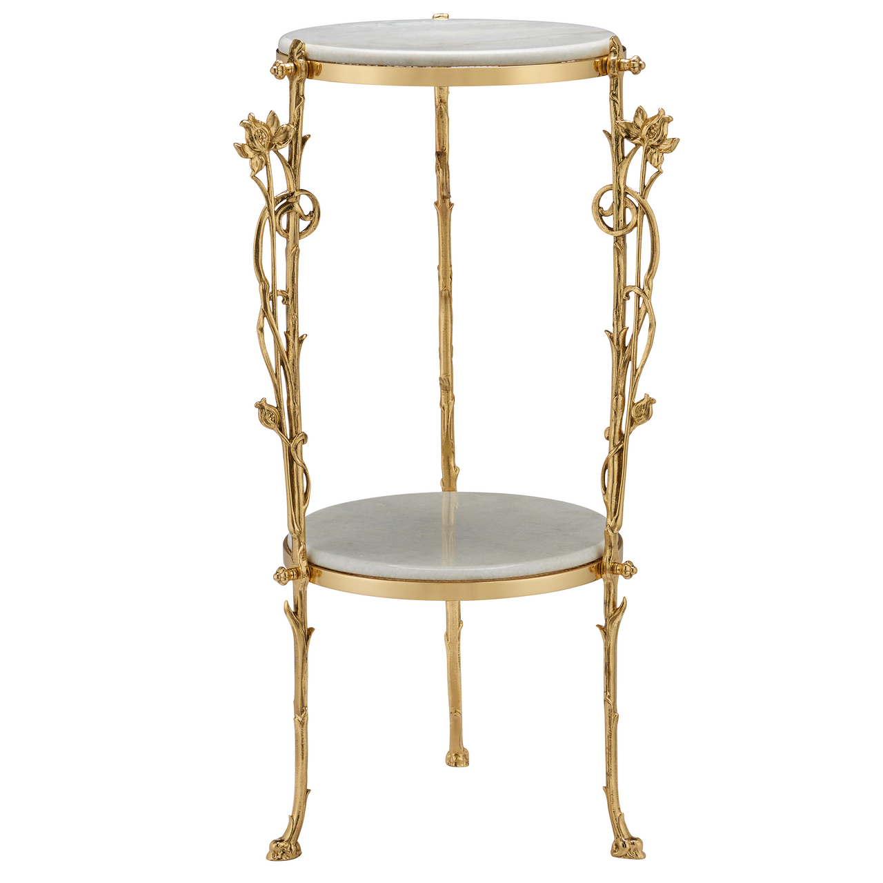 Currey & Co. Fiore Marble Accent Table 4000-0178