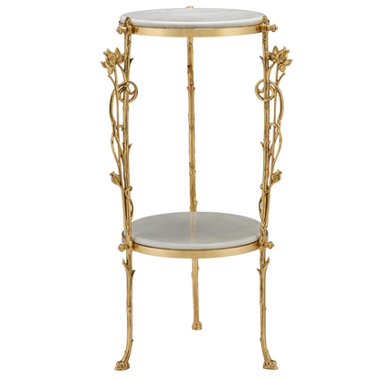 Currey & Co. Fiore Marble Accent Table 4000-0178