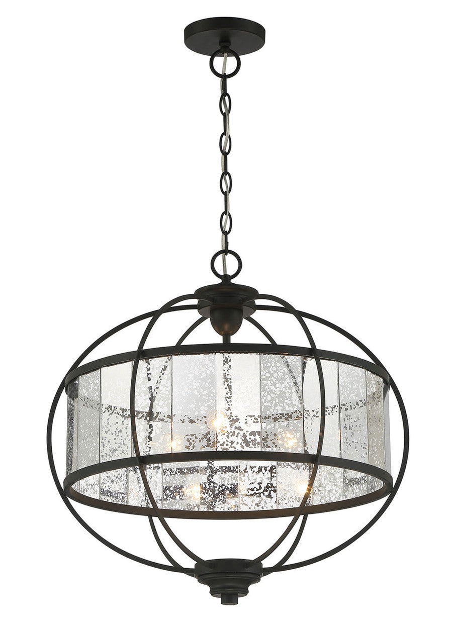 Lumanity Lighting Arwen 3-Light Glass Orb Chandelier in Painted Oil Rubbed Bronze  L098-0001