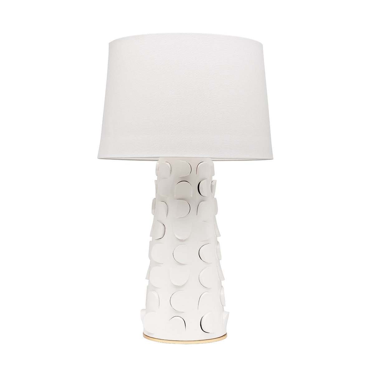 Mitzi 1 Light Table Lamp in White Lustro/Gold Leaf Combo HL335201-WH/GL