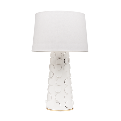 Mitzi 1 Light Table Lamp in White Lustro/Gold Leaf Combo HL335201-WH/GL